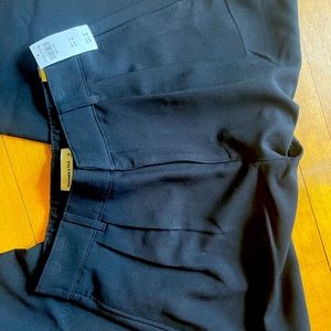Abercrombie Tailored Wide Leg Pants in Black, size Med Long.